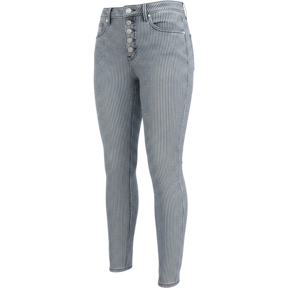 Joie Jeans Womens 28 High Rise Skinny Striped Ticking Button Fly Denim Pants‎